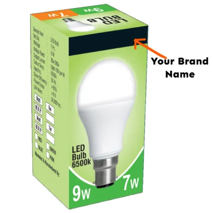 Plain led bulb Box 9 Watt