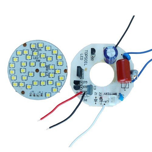 9Watt AC DC Rechargeable LED Bulb MCPCB and Driver with 12-Month Warranty ACDC LED Bulb Driver – MCPCB & DOB