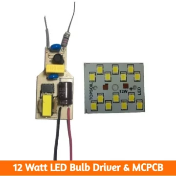 12 Watt LED Bulb Driver & MCPCB