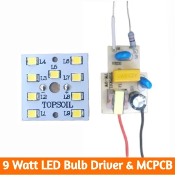 9 Watt LED Bulb Driver & MCPCB