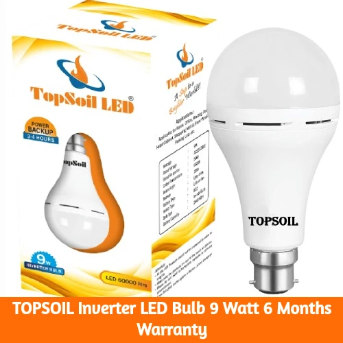 TOPSOIL Inverter LED Bulb 9 Watt 6 Months Warranty