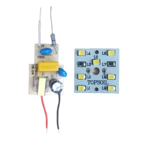 7 Watt LED Bulb Driver and MCPCB Pack of 5 Driver & MCPCB 7W LED Bulb