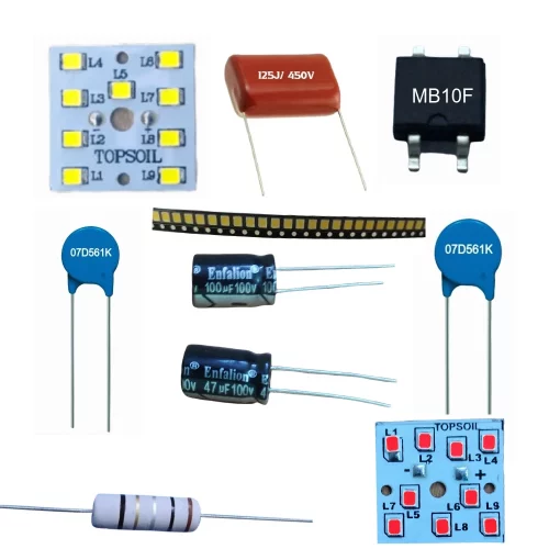 Electronic Components Kit LED Bulb Repairing Electronic Components kit