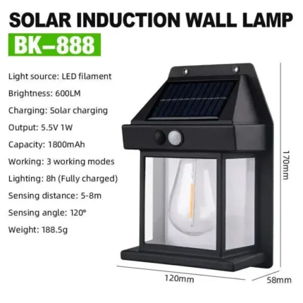 Rechargeable-solar-wall-lamp