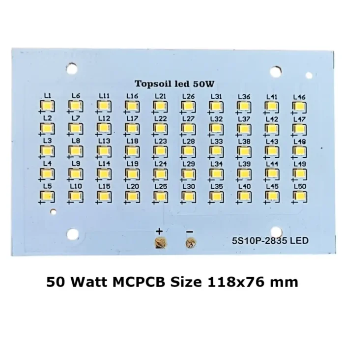 50 Watt Flood Light MCPCB size