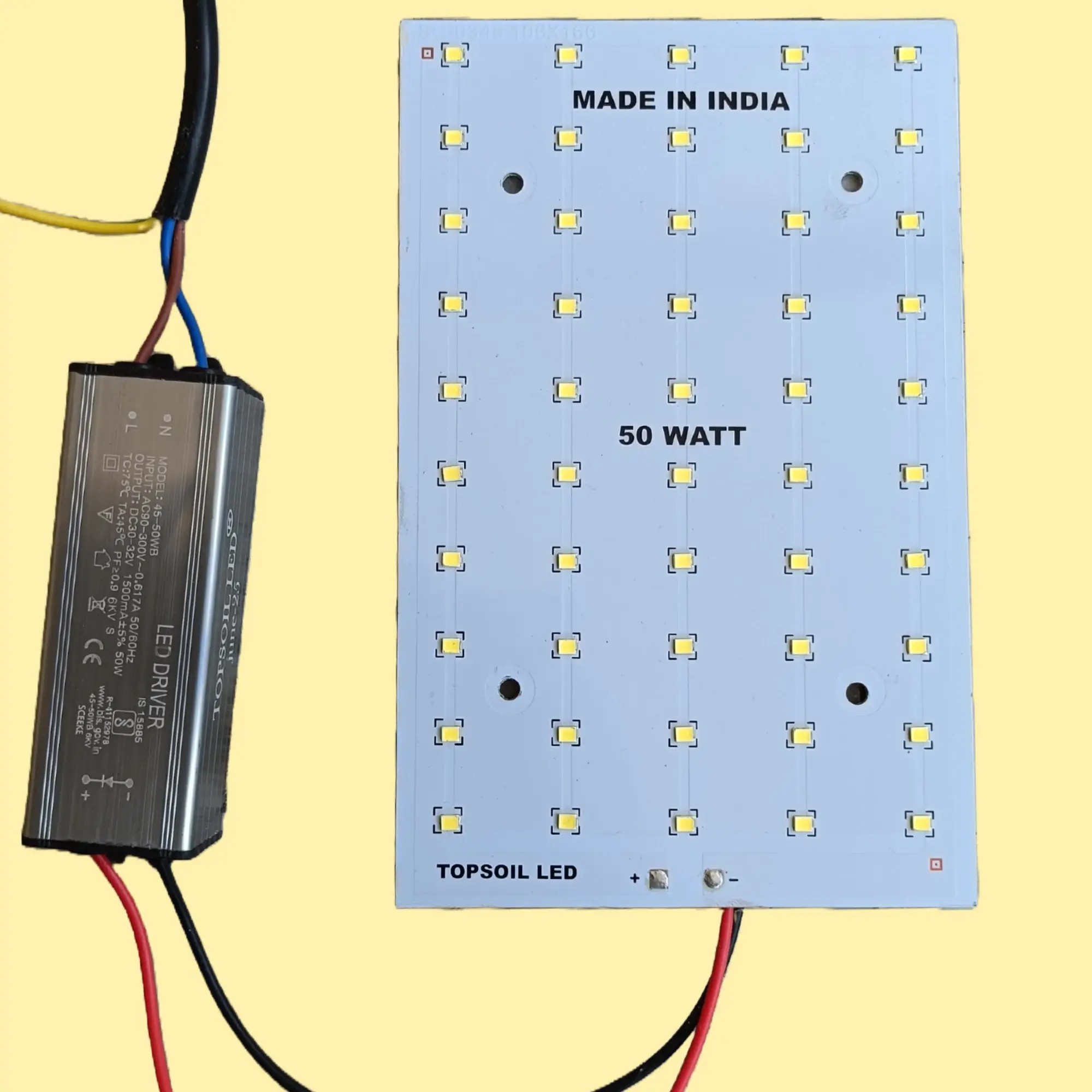 50 Watt Street Light Driver MCPCB Warm White 50 Watt Street Light Driver MCPCB Warm White